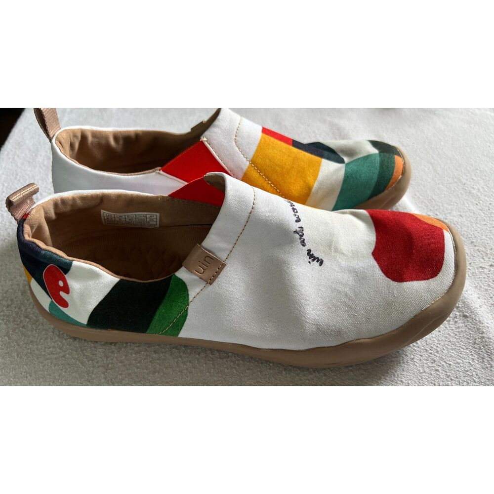 UIN Toledo "Hold That Color" Art Painted Travel Canvas Shoes 8.5 UK6